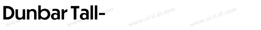 Dunbar Tall字体转换